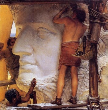 Sir Lawrence Alma Tadema Painting - Sculptors in Ancient Rome Romantic Sir Lawrence Alma Tadema